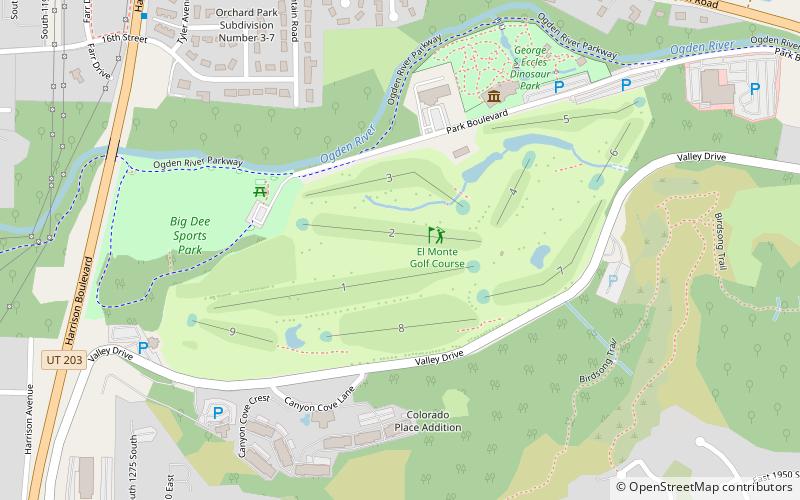 El Monte Golf Course Clubhouse location map