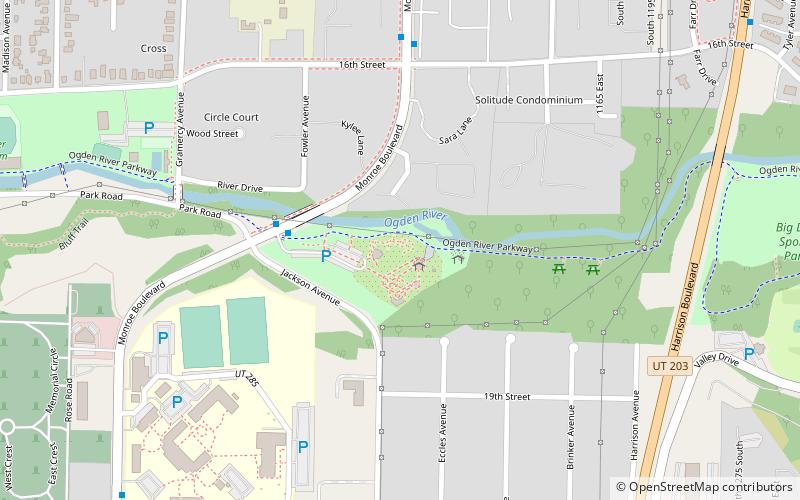 Ogden Botanical Gardens location map