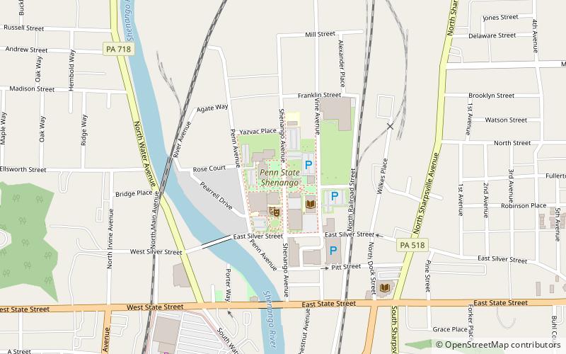 Penn State Shenango location map