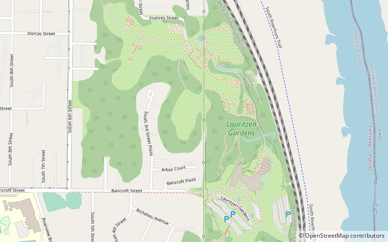 Lauritzen Gardens location map