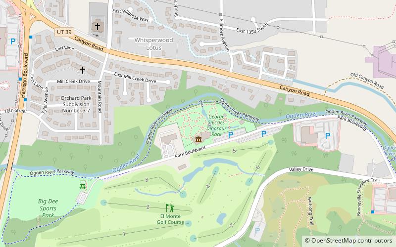 Ogden Eccles Dinosaur Park location map