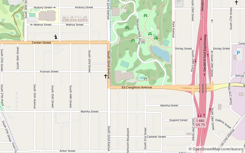 Hanscom Park location map