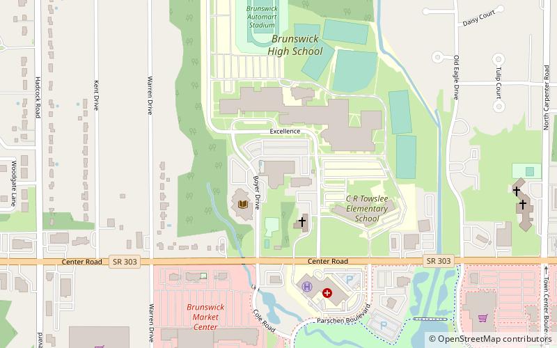 Brunswick Recreation Center location map