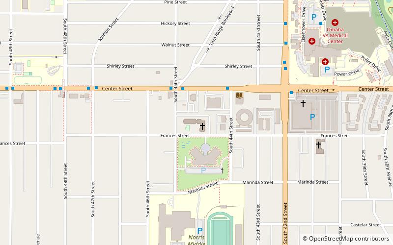 Hanscom Park United Methodist Church location map