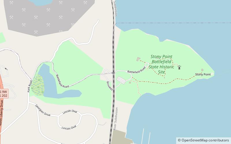 Stony Point Battlefield location map