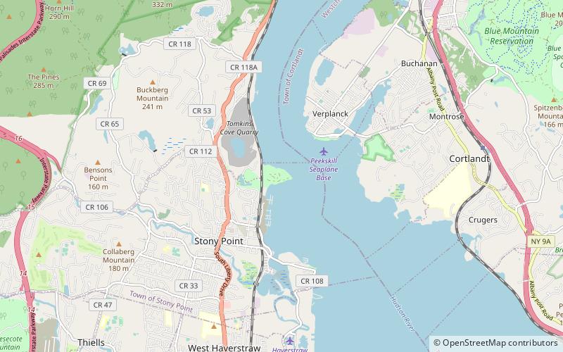 Stony Point Light location map