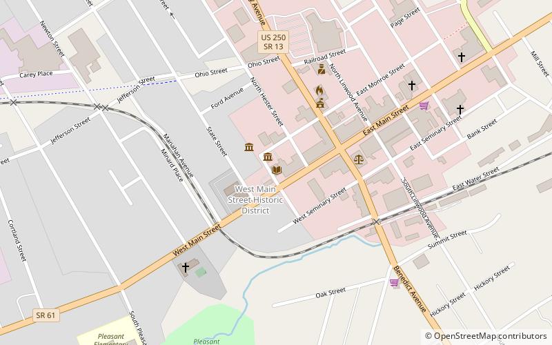 Norwalk Public Library location map