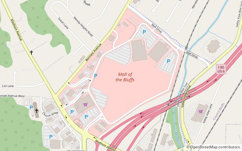 Mall of the Bluffs location map