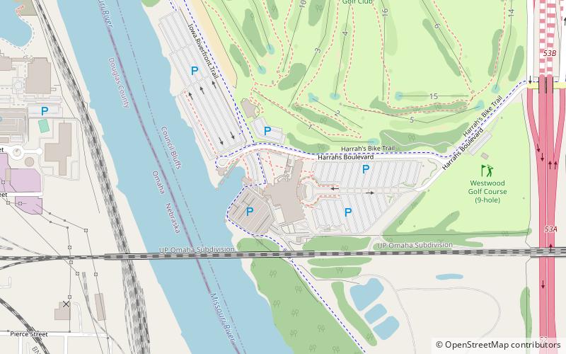 Harrah's Council Bluffs location map