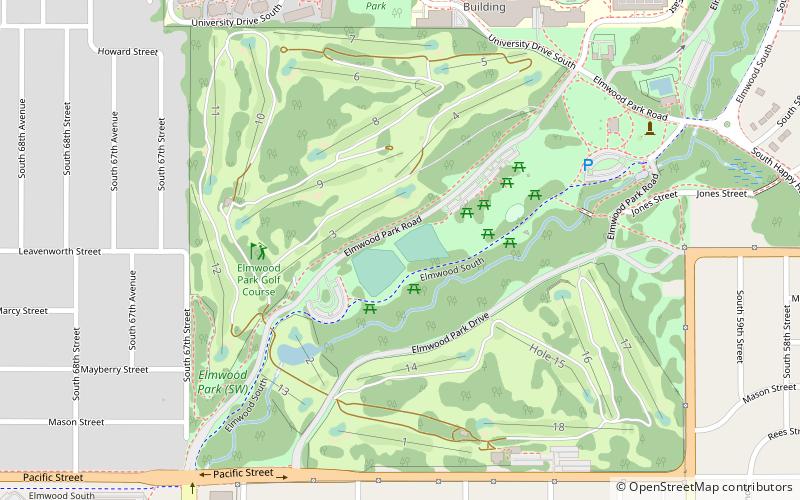 Elmwood Park Golf Course location map