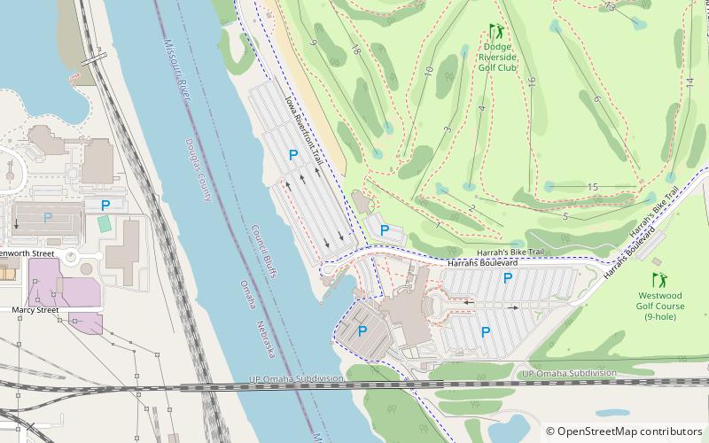 Dodge Riverside Golf Club location map