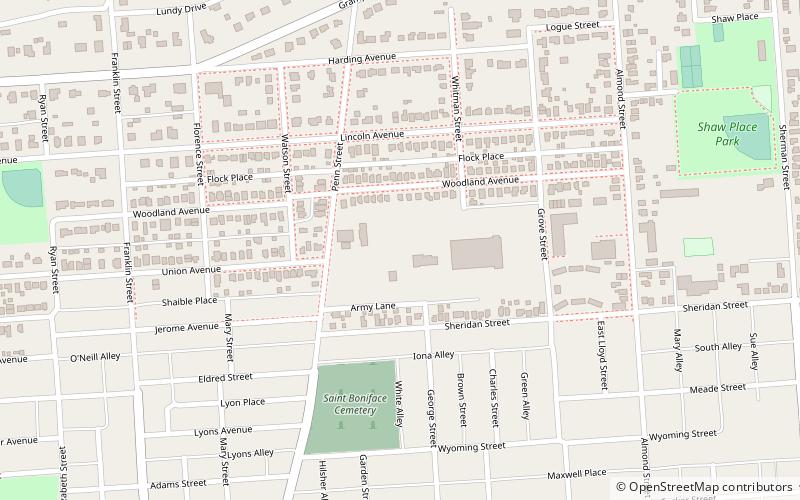 Williamsport Armory location map