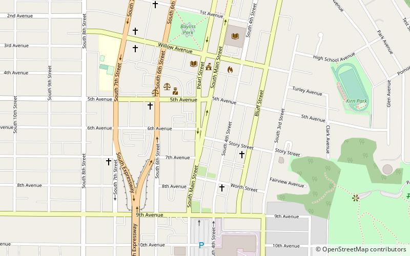 Haymarket Commercial Historic District location map