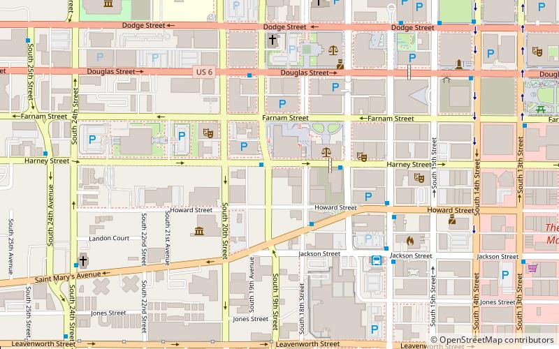Omaha Public Library Building location map