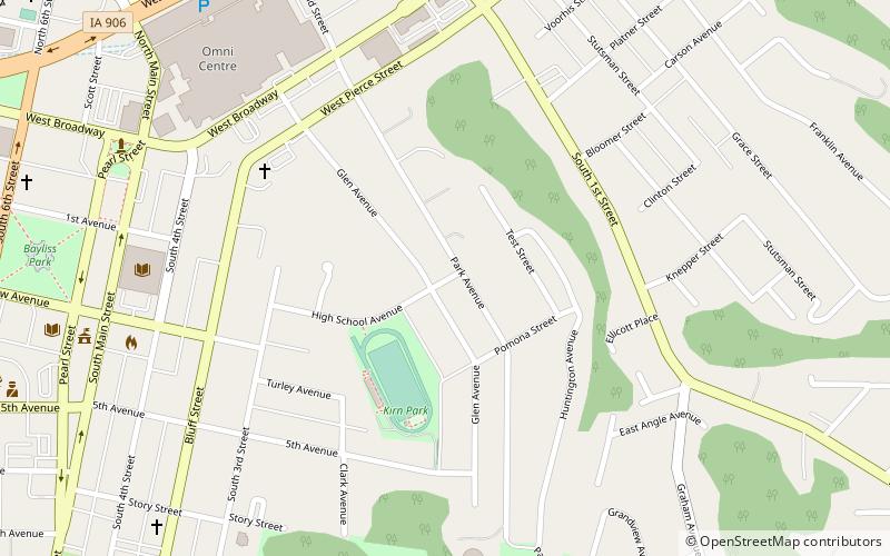 Park/Glen Avenues Historic District location map