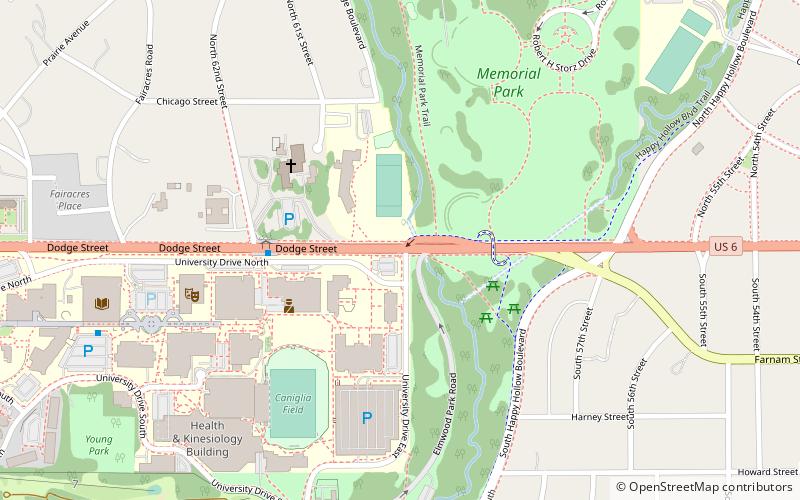 Université du Nebraska à Omaha location map