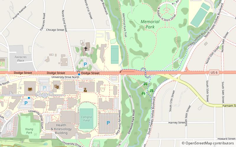 University of Nebraska Omaha location map