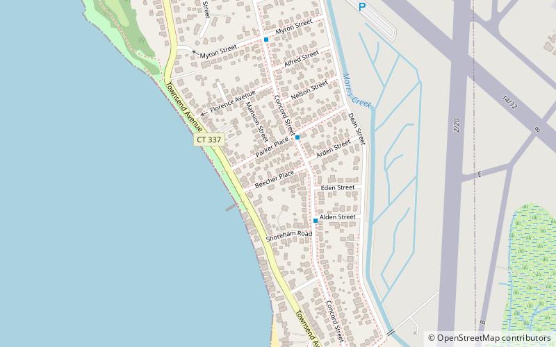 Morris Cove Historic District location map