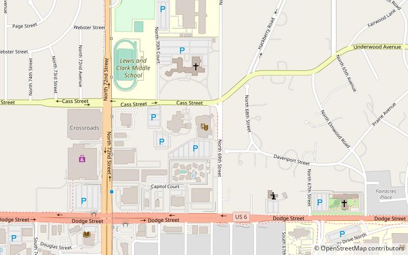 Omaha Community Playhouse location map