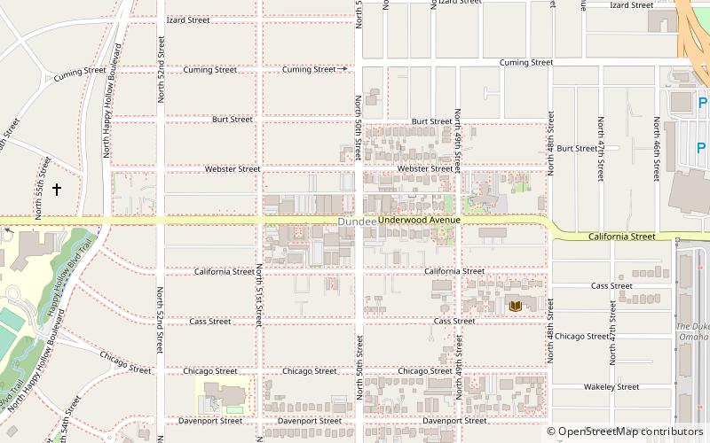 Dundee–Happy Hollow Historic District location map