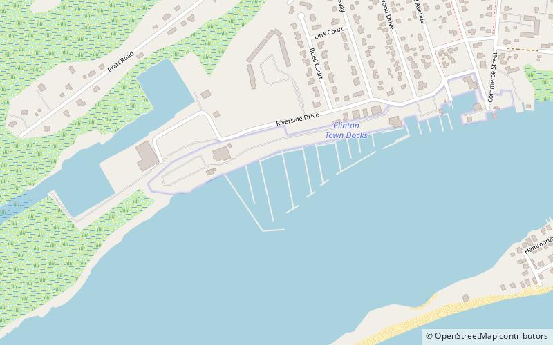 Cedar Island Marina location map