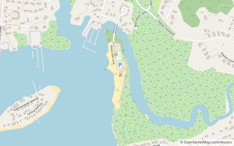 Clinton Town Beach location map