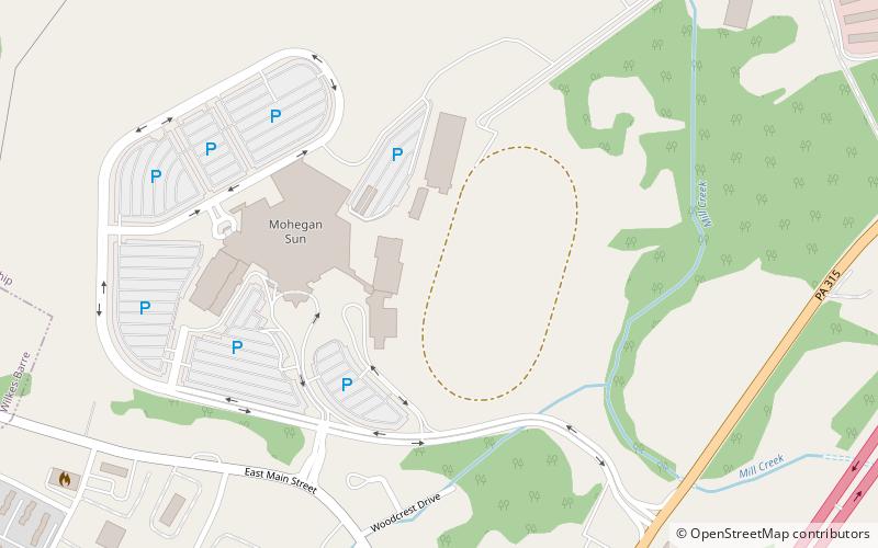 Mohegan Sun Pocono location map