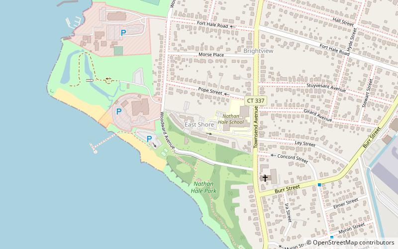 east shore new haven location map