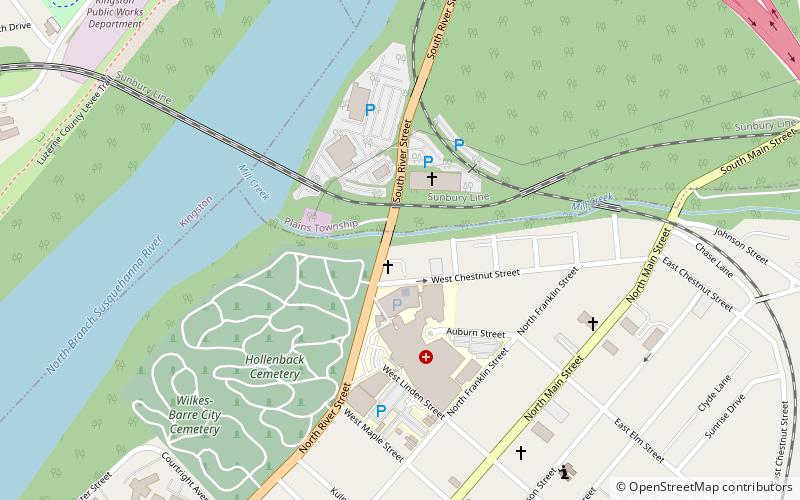 Bridge in City of Wilkes-Barre location map