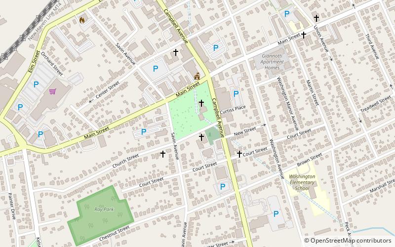 West Haven Green Historic District location map