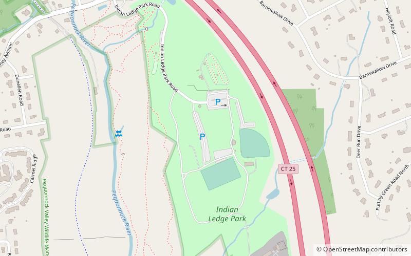 indian ledge park trumbull location map