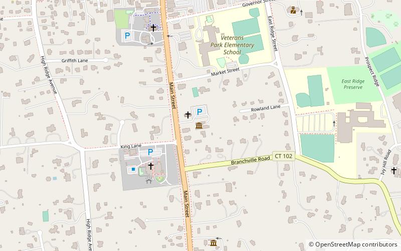 The Aldrich Contemporary Art Museum location map