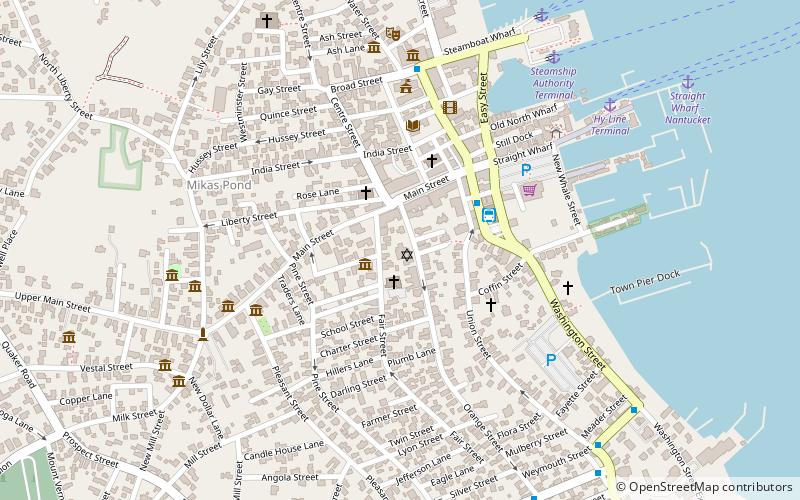 Nantucket Unitarian Universalists location map