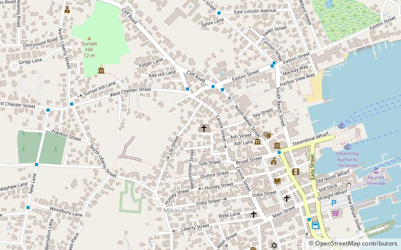 First Congregational Church of Nantucket location map