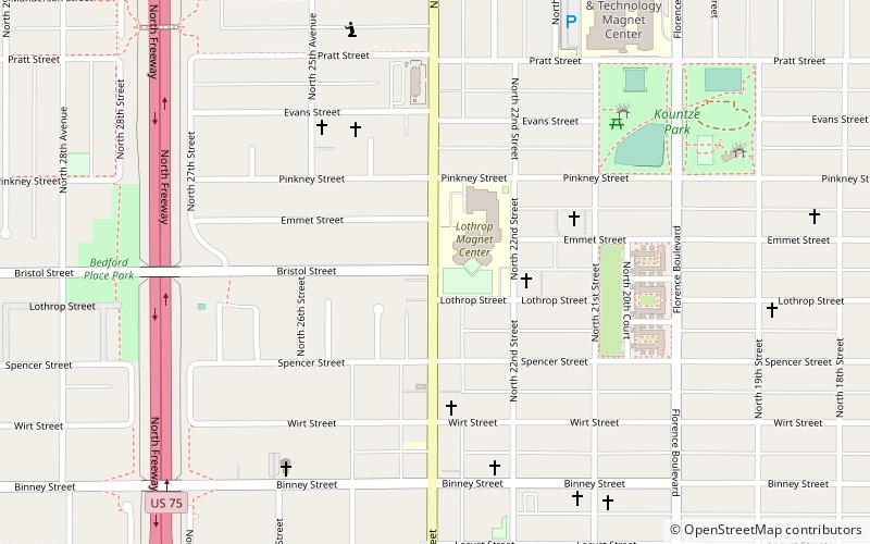 Kountze Place location map