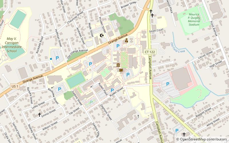 Université de New Haven location map