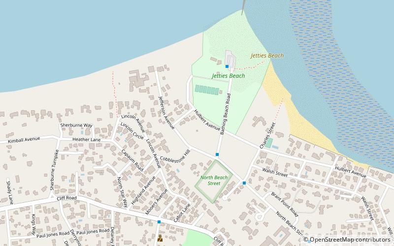 Phares de Nantucket Cliff Range location map