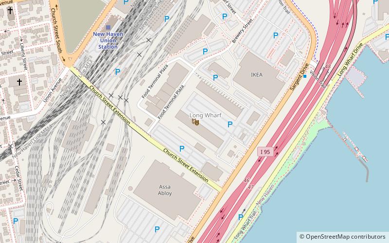 Long Wharf Theatre location map