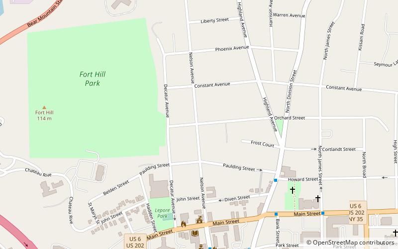 Nelson Avenue–Fort Hill Historic District location map