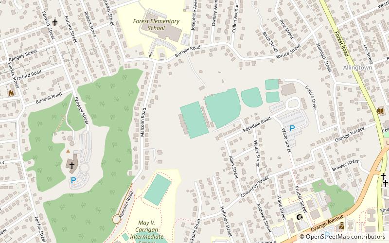 ralph f dellacamera stadium west haven location map