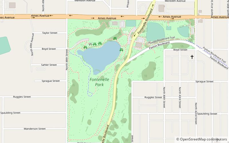 fontenelle park omaha location map