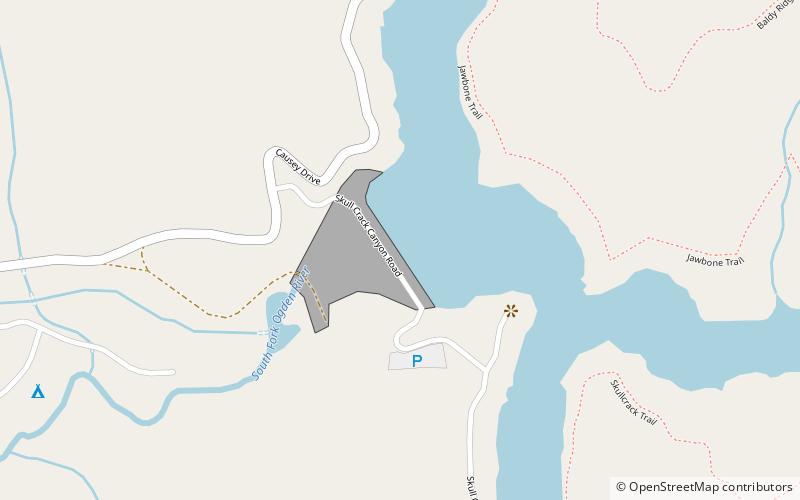 Causey Reservoir location map
