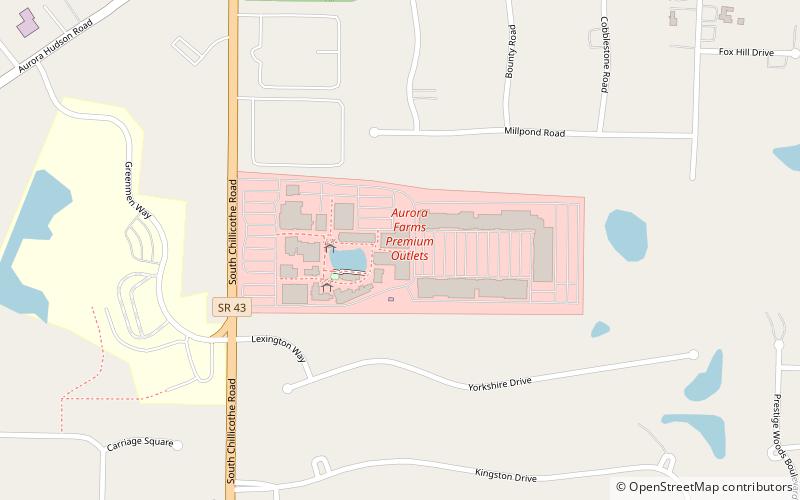 Aurora Farms Premium Outlets location map