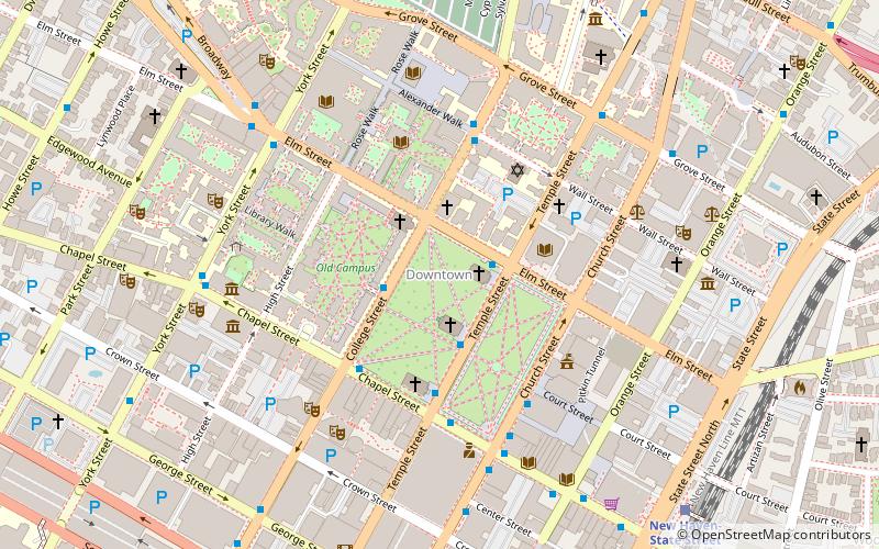 Downtown New Haven location map