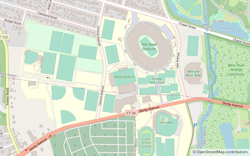 reese stadium new haven location map