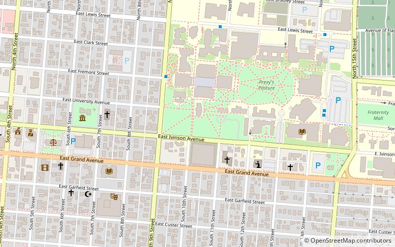 Old Main location map