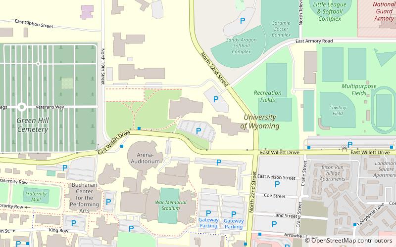 university of wyoming art museum laramie location map