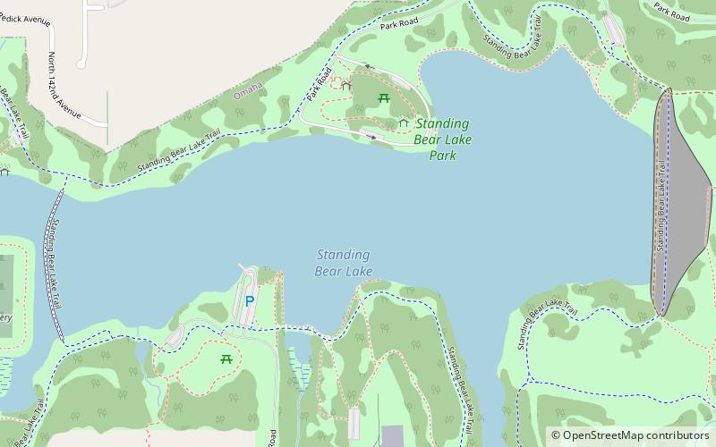Standing Bear Lake location map