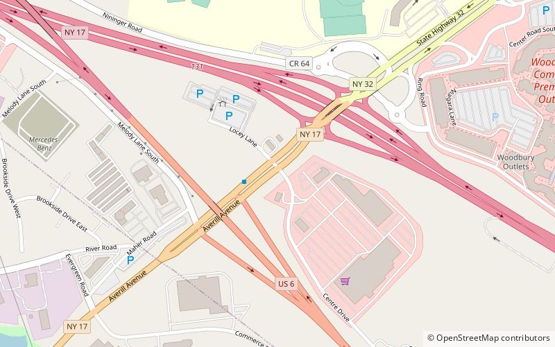 Central Valley-Harriman location map