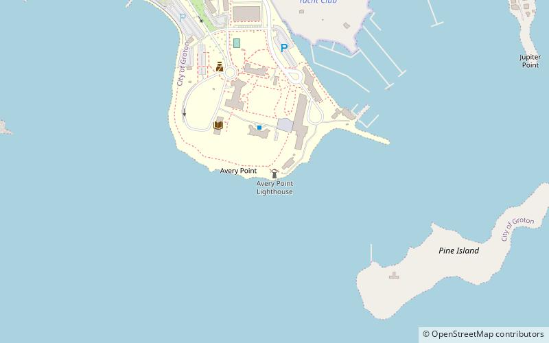 Avery Point Light location map
